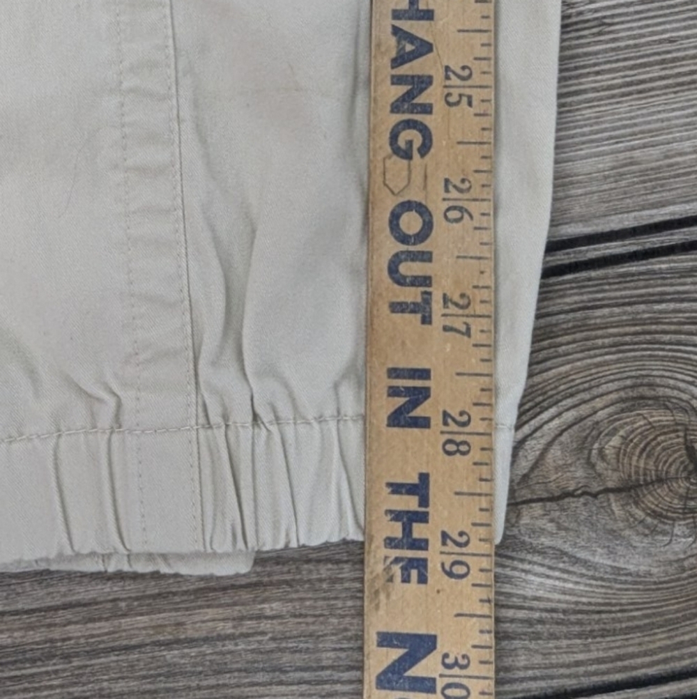 Ojai Size 4 Cream Off White Vintage Capris With Unique Knees And Elastic Hems - Picture 16 of 16